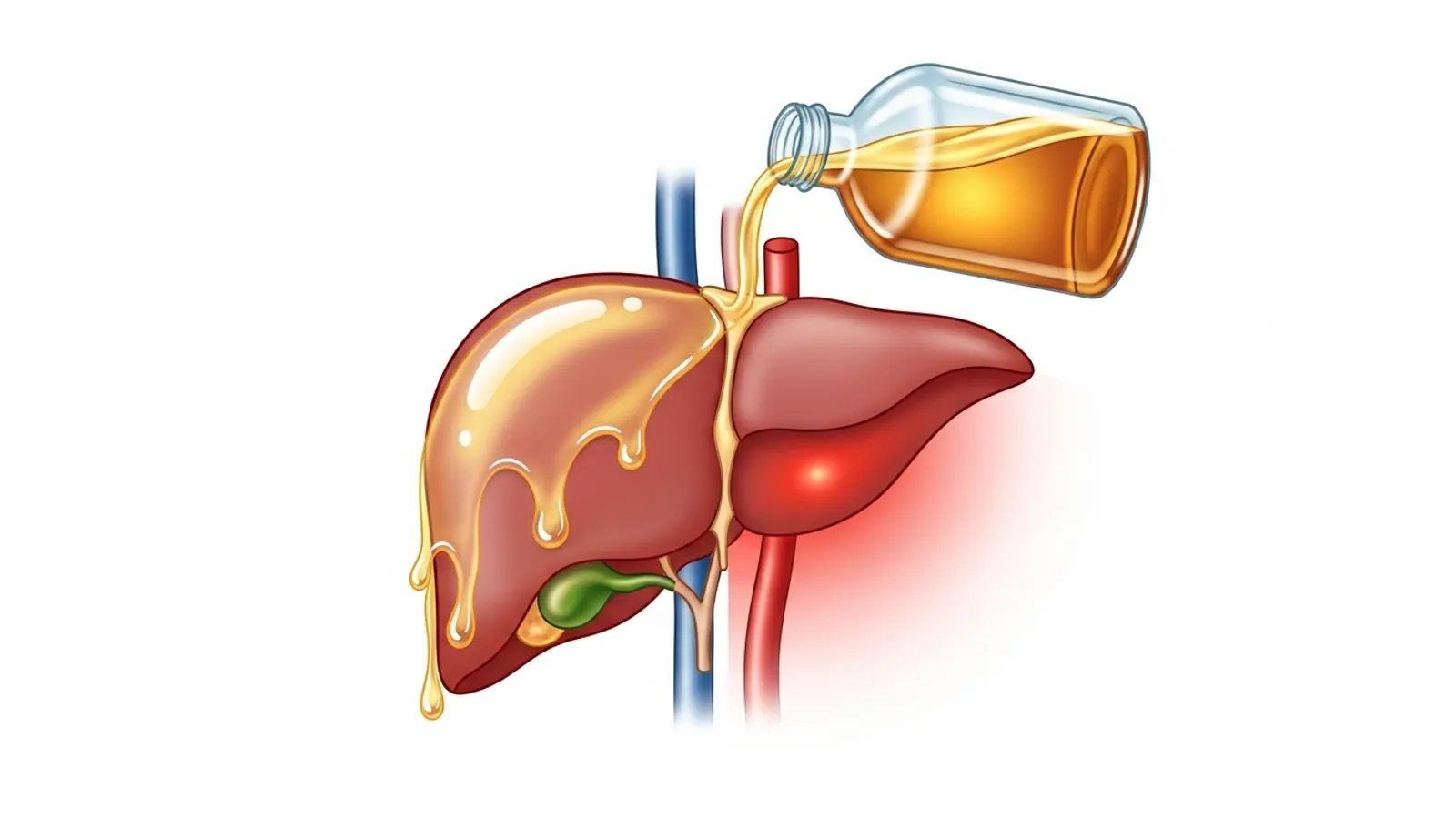 خواص سرکه سیب برای کبد چرب