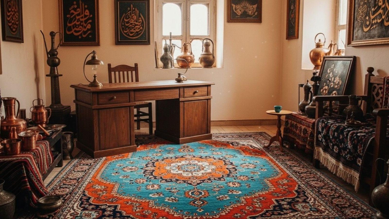 چیدمان اتاق خواب ایرانی سنتی