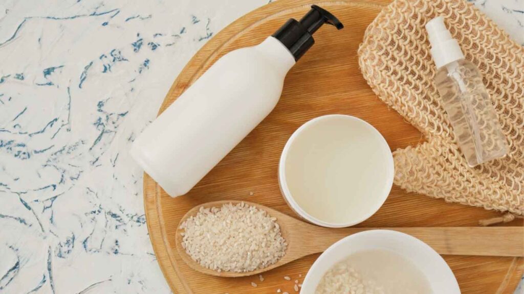 آب برنج برای رشد مو
