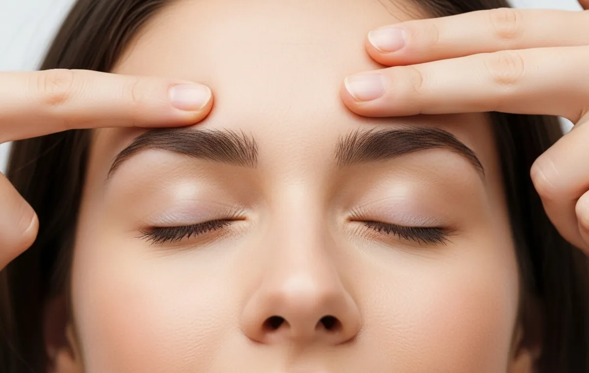 ماساژ منظم ناحیه ابرو