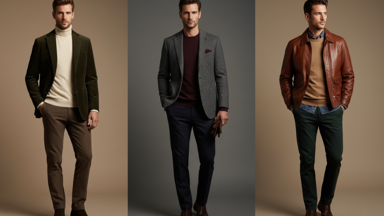 استایل کلاسیک مردانه پاییزی