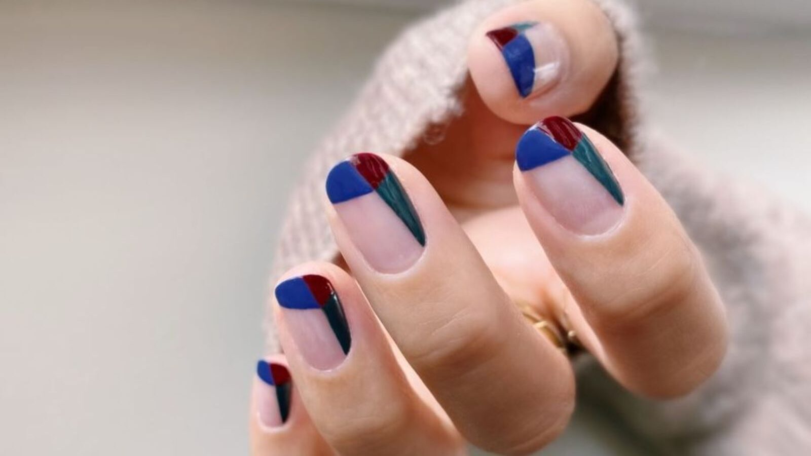 طرح ناخن هندسی