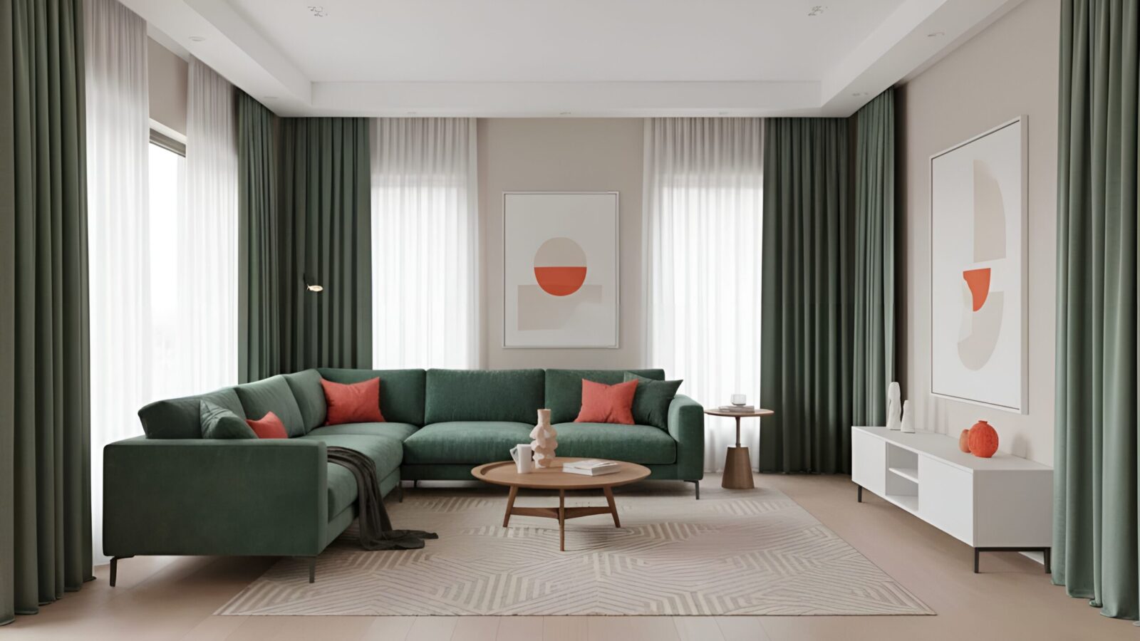 قانون طلایی ۶۰-۳۰-۱۰ در دکوراسیون پذیرایی