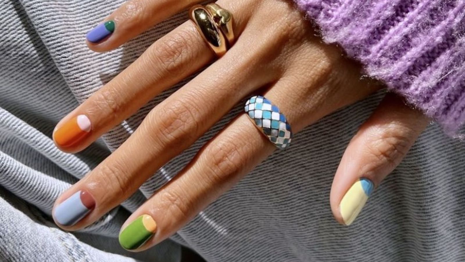 طرح ناخن ساده و شیک