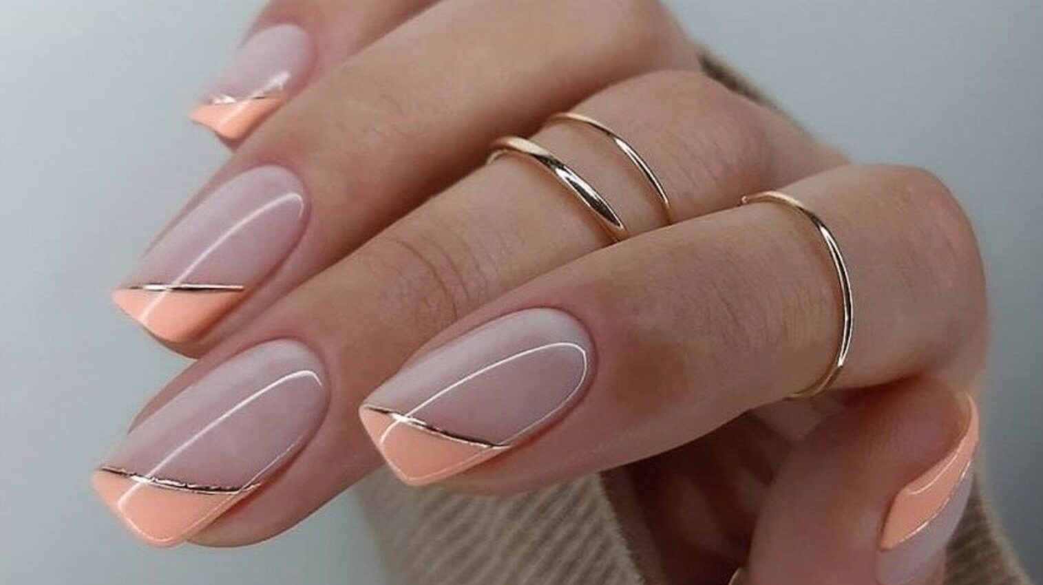 طرح ناخن فرانسوی مدرن