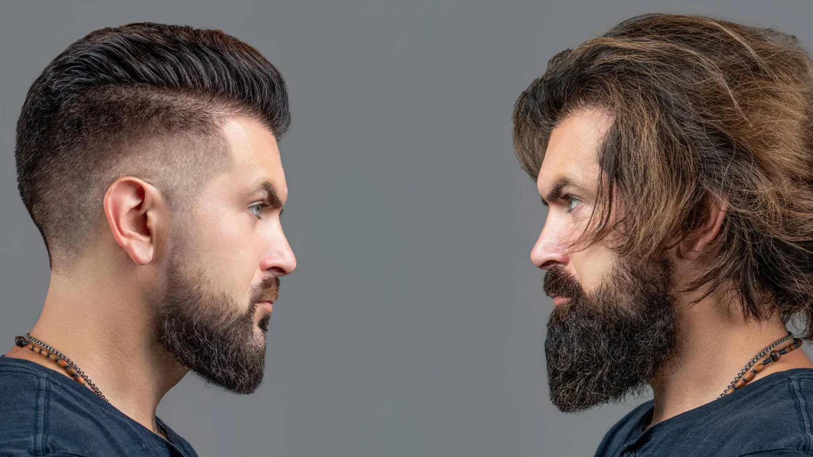 مدل ریش مردانه جعبه‌ای کوتاه و فید شده