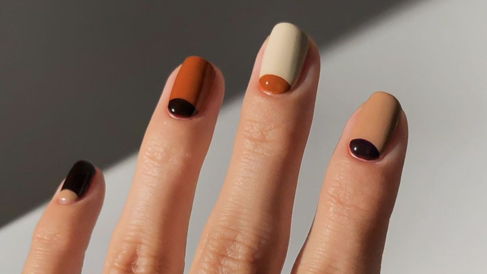 طرح ناخن پاییزی