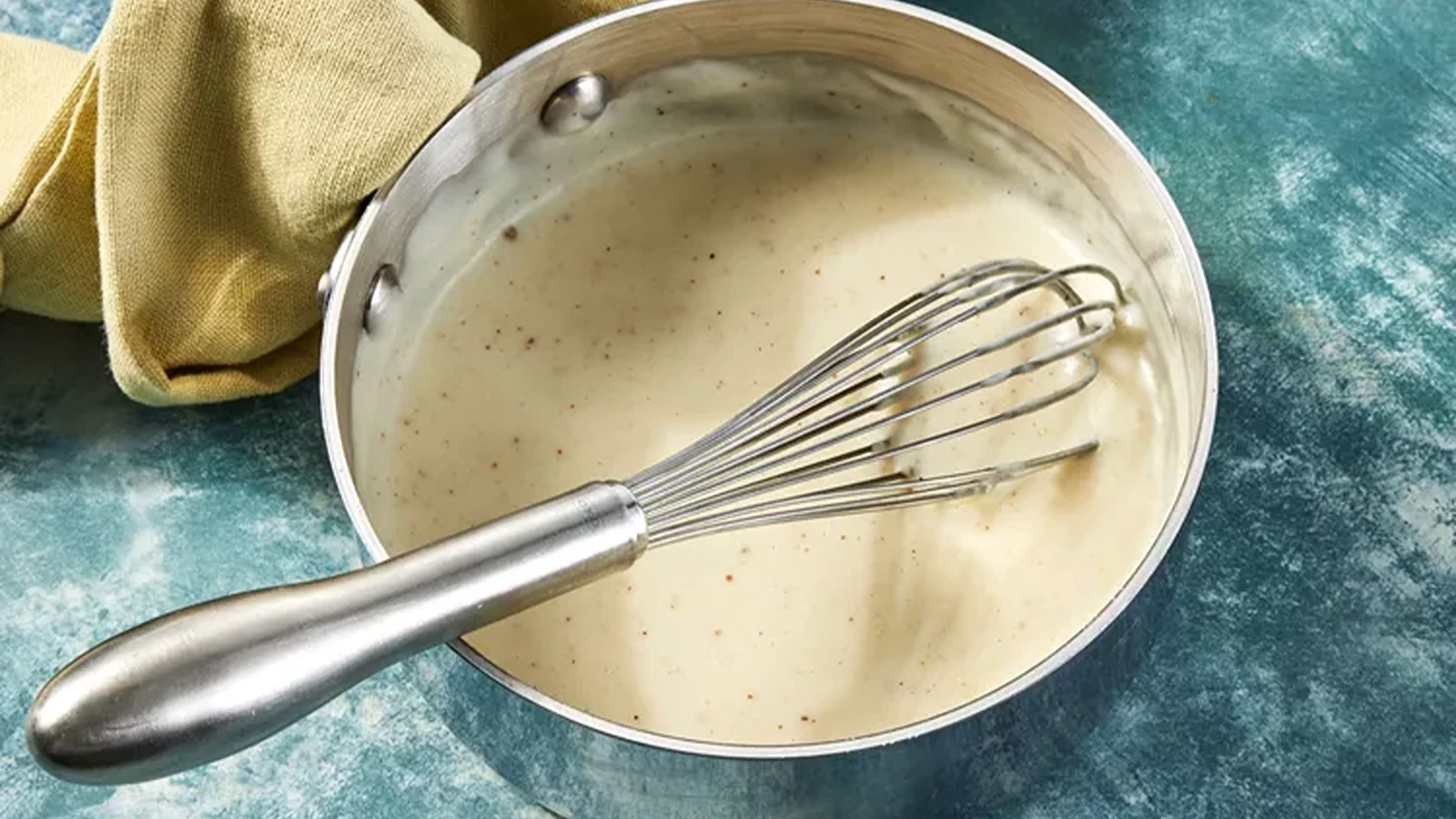 تهیه سس بشامل/سفید بدون گلوله