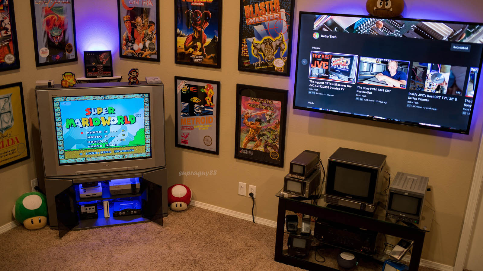 ایده اتاق گیمینگ رترو آرکید