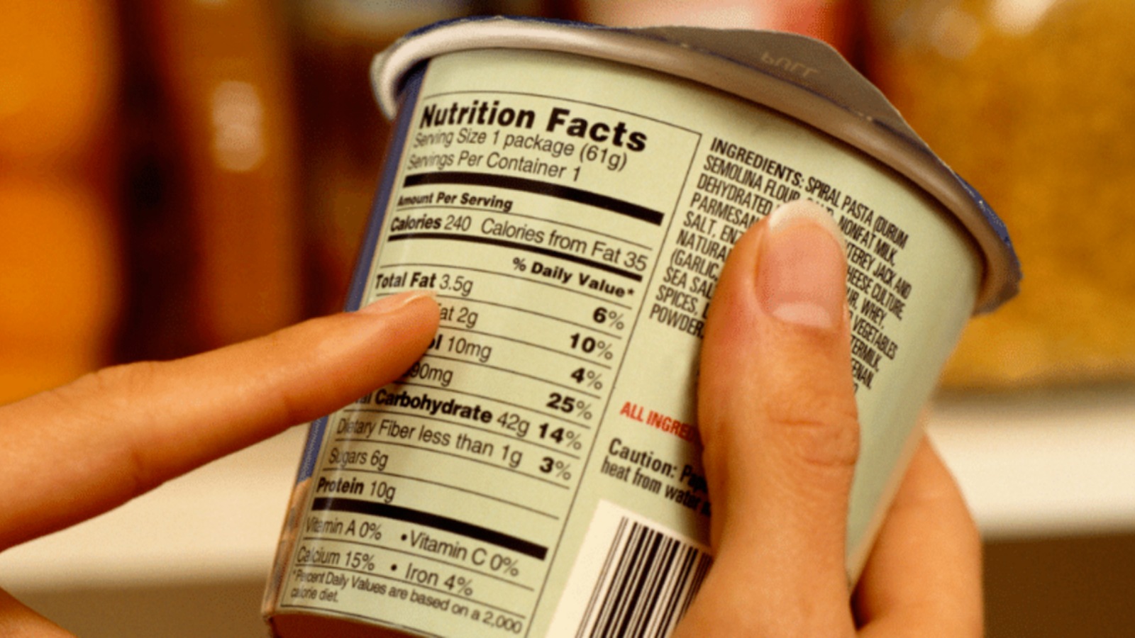 خواندن برچسب محصولات غذایی