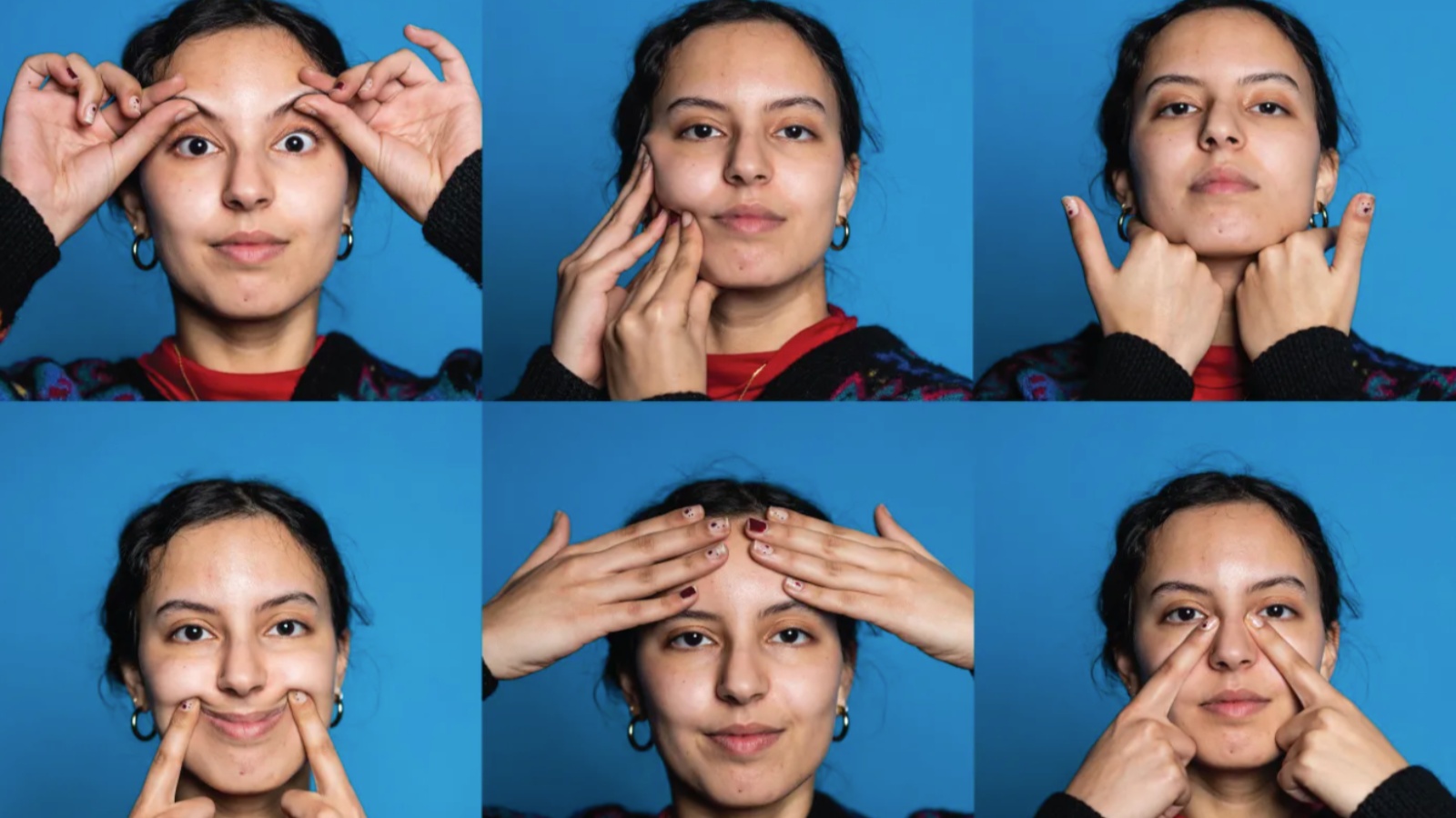 ورزش یوگا صورت با تصویر 