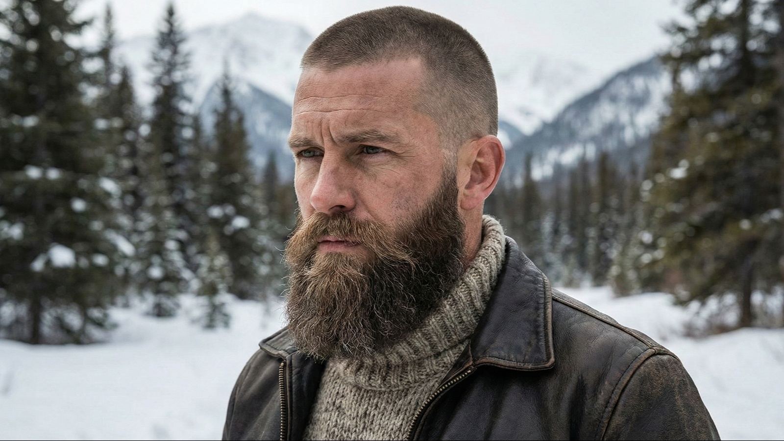 مدل موی بازکات با ریش کامل