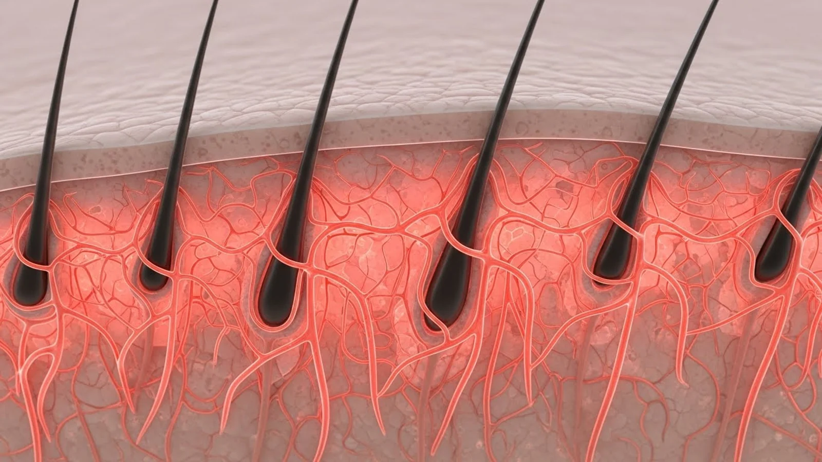 ماساژ کف سر برای رشد مو