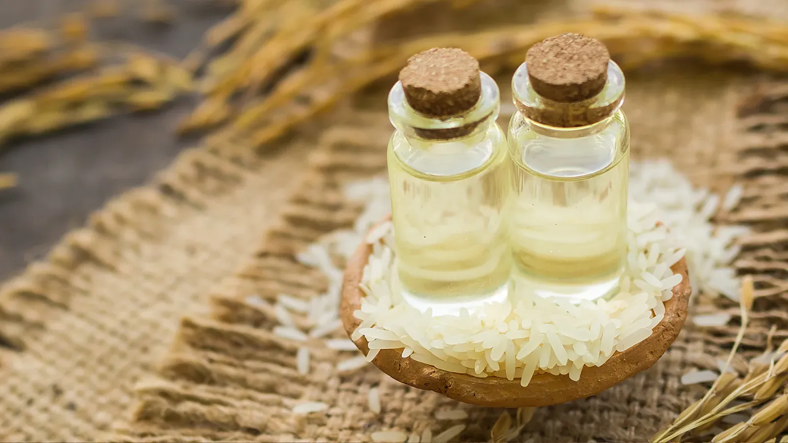 روغن سبوس و آب برنج برای مو