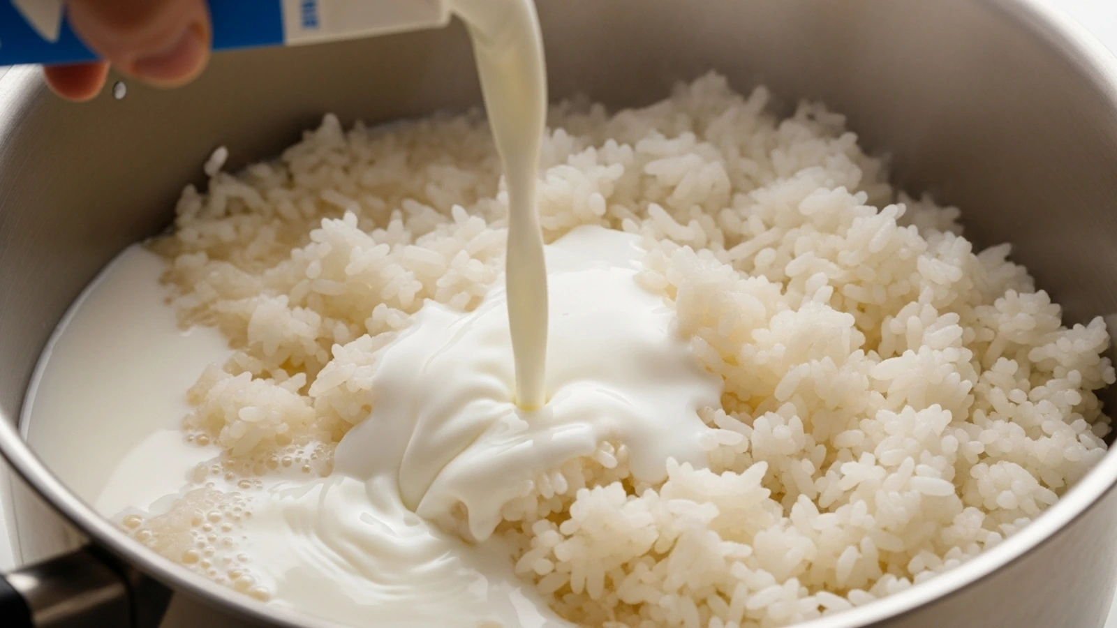 مرحله ۳: اضافه کردن شیر و مدیریت حرارت