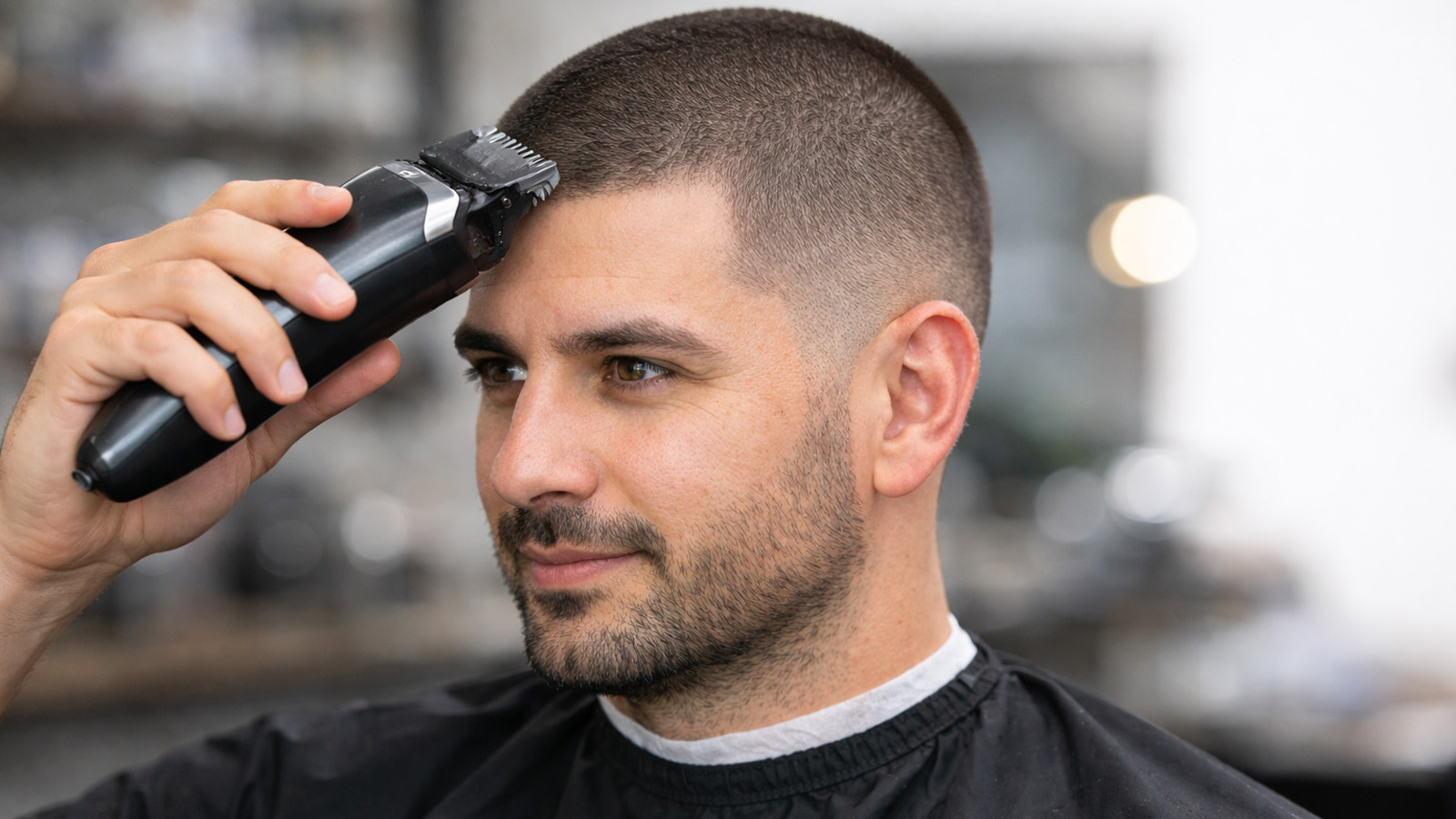 اصلاح کامل و یکدست موی سر با ماشین اصلاح