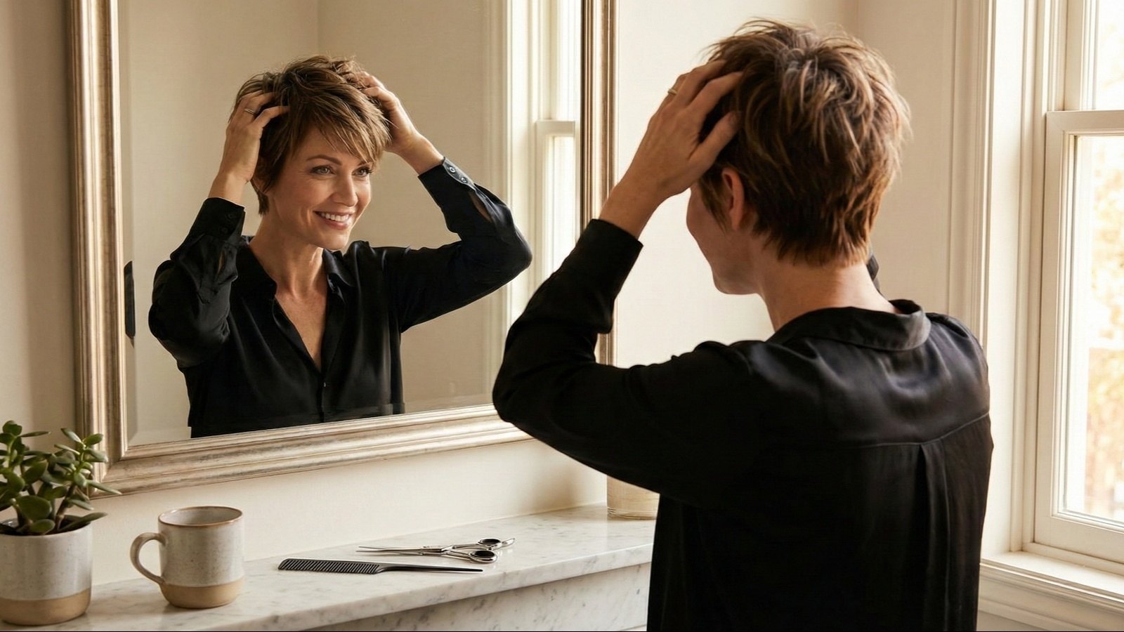 کوتاهی مو در خانه مدل کوپ 