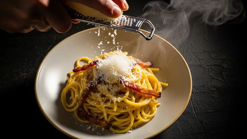 طرز تهيه پاستا کاربونارا