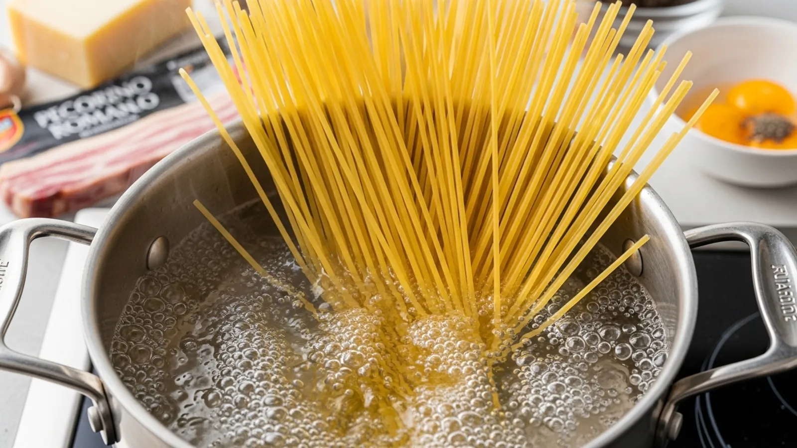 طرز تهيه پاستا کاربونارا