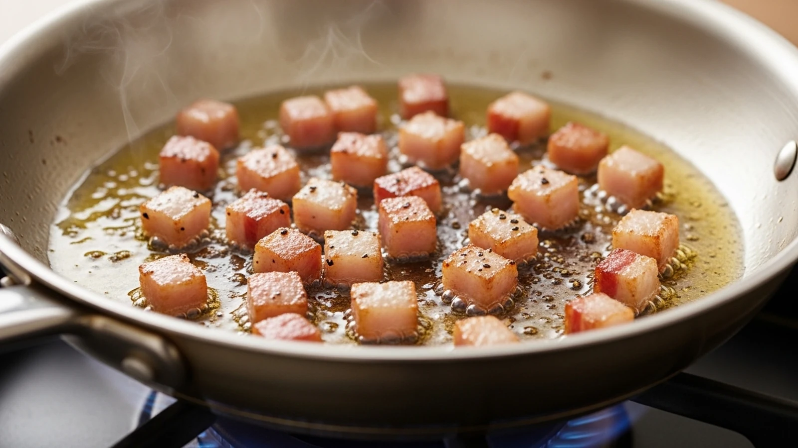 مرحله چهارم: تفت دادن گوشت و استخراج چربی