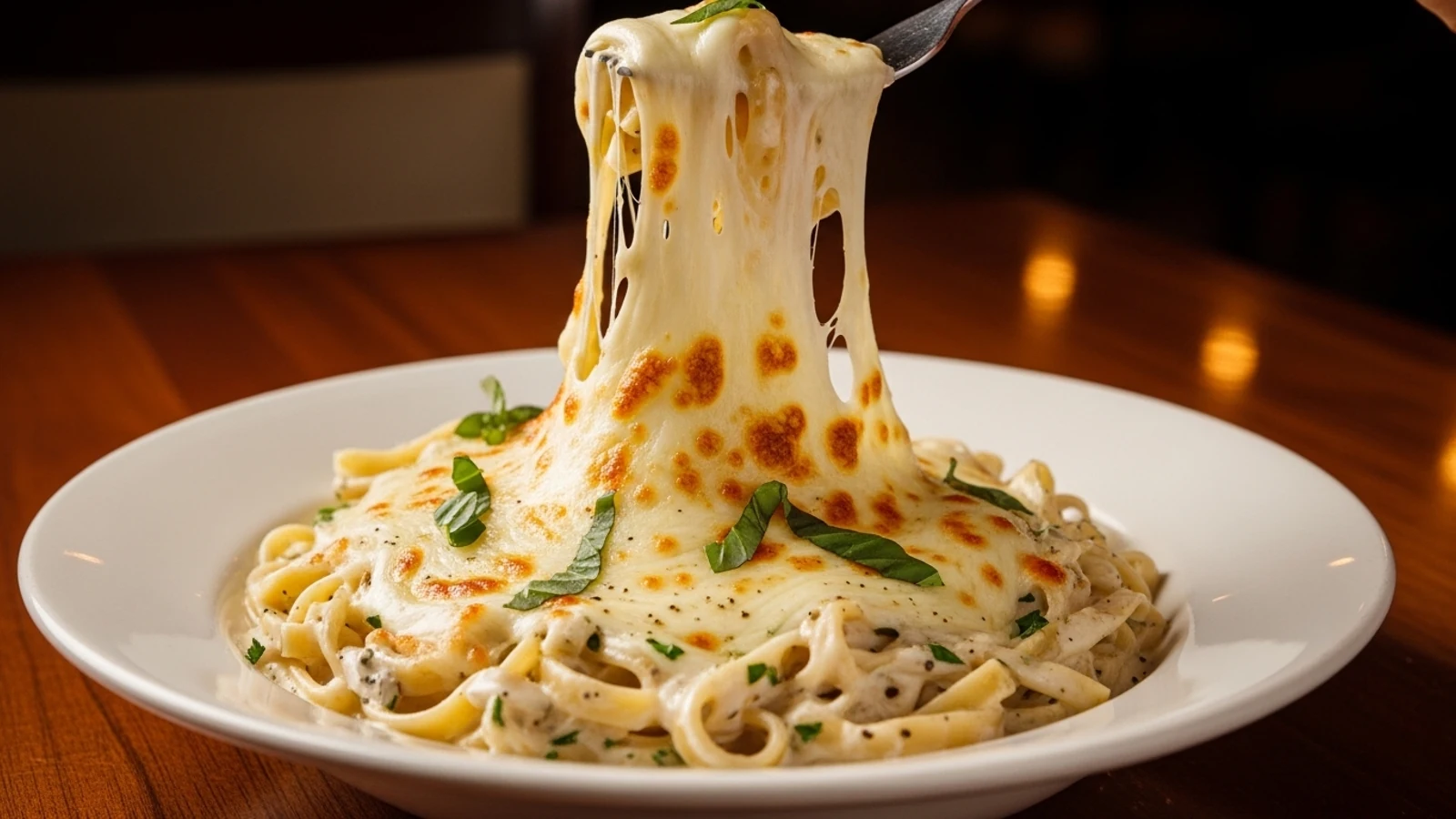 طرز تهيه پاستا الفردو رستورانى با پنير پيتزا