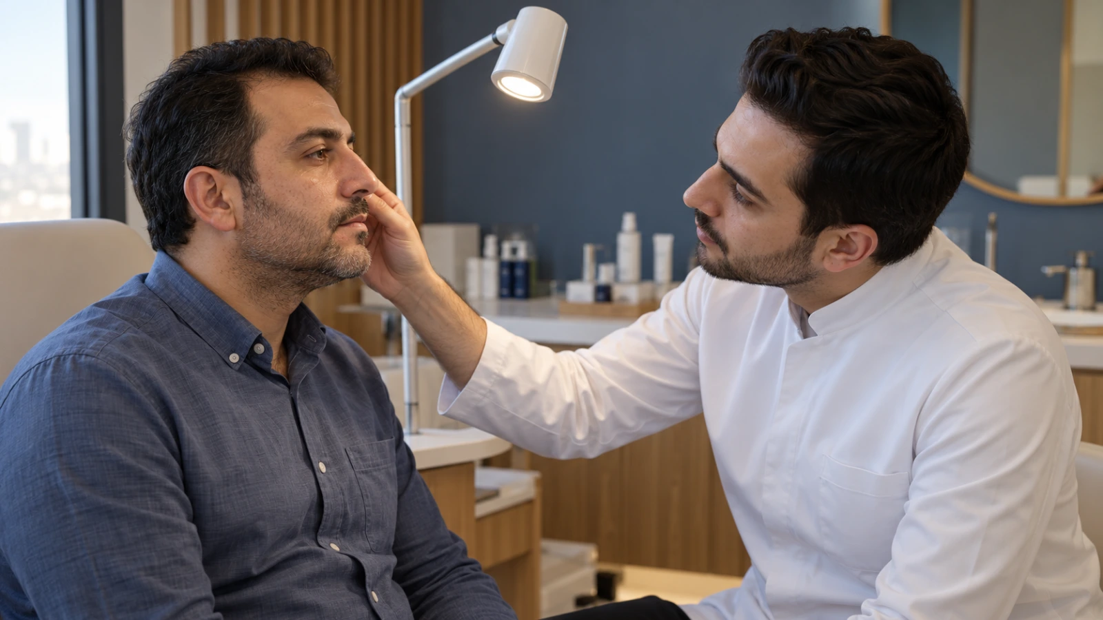 بررسی پوست پیش از فیشیال وی آی پی
